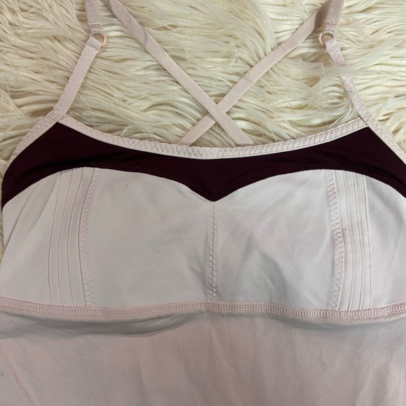 Lululemon hot spell tank - pink RUCHED SIDE - size 4 - Picture 4 of 10